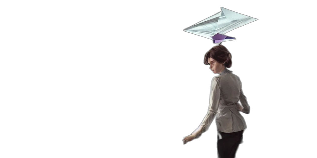 umbrella, staff, hat, 3d render transparent PNG cut-out