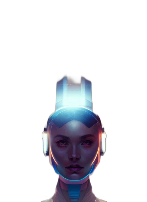 face, robot, crown, mask transparent PNG cut-out