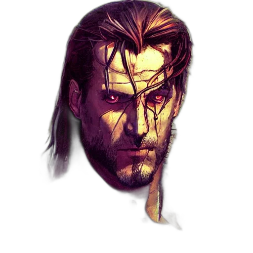face, mask, weapon, hair transparent PNG cut-out