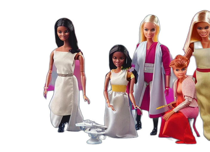 star, wars, barbie, play, set, children, toy, advertisement transparent PNG cut-out