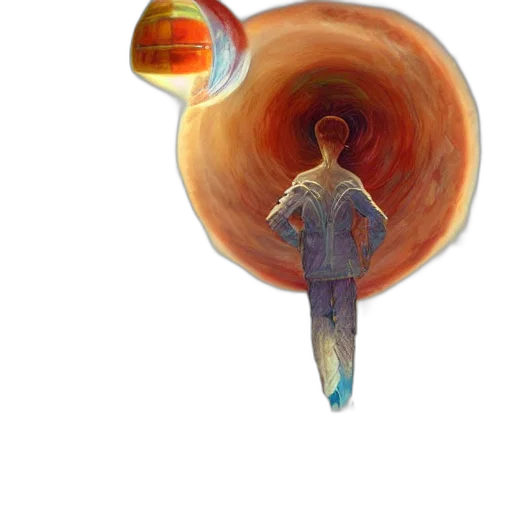 umbrella, staff, bottle, hat, concept art, watercolor, oil painting, fantasy art transparent PNG cut-out
