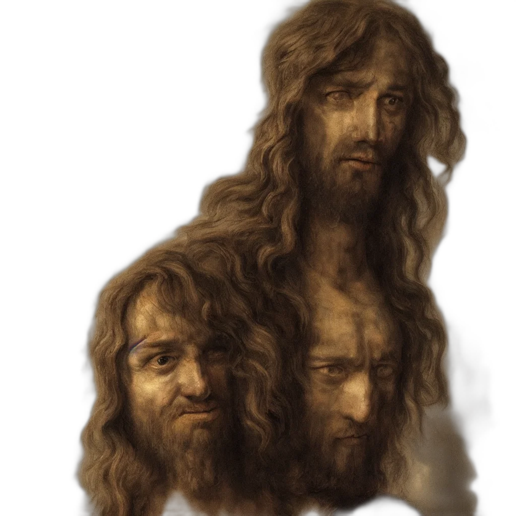 face, hair, crown, concept art, fantasy art, photorealistic, oil painting, evil transparent PNG cut-out