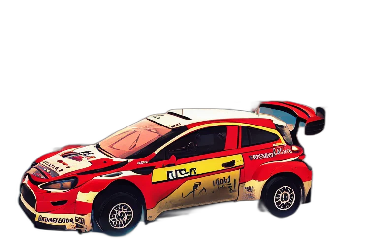 car, concept art, 3d render, cartoon transparent PNG cut-out