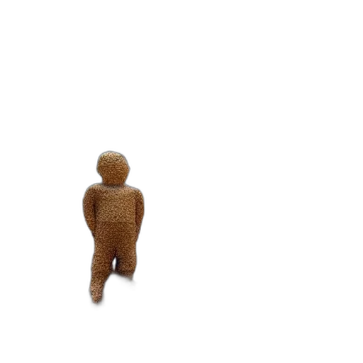 staff, robot, jacket, jewelry, 3d render, pixel art, full, shot transparent PNG cut-out