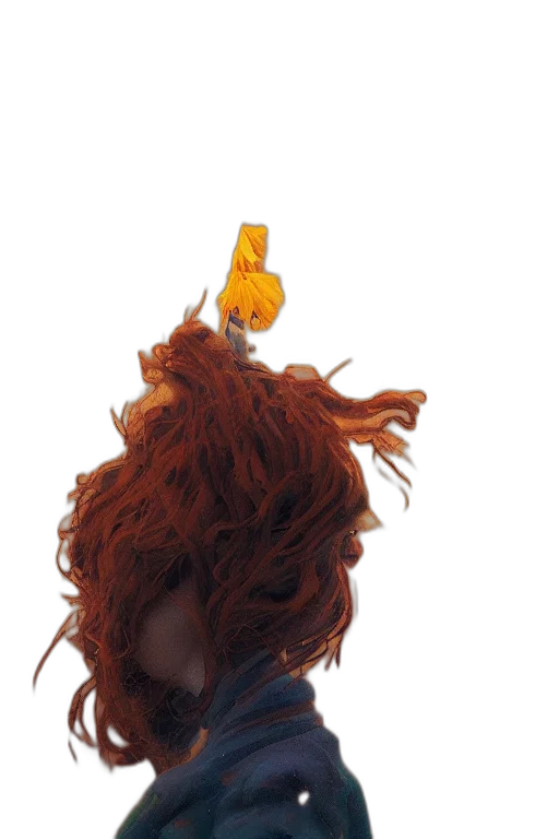 hair, crown, mask, hat, concept art, 3d render, photorealistic, comic book art transparent PNG cut-out