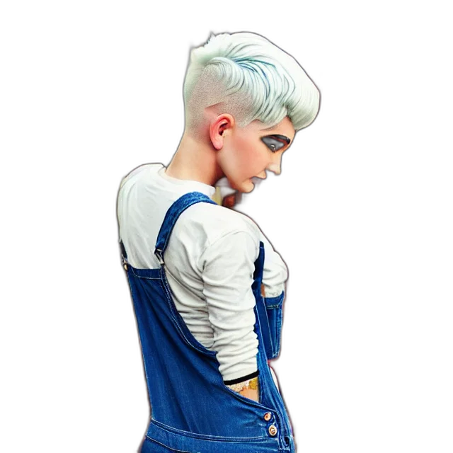 jacket, dress, concept art, photorealistic, 3d render, cyberpunk, blue, full transparent PNG cut-out