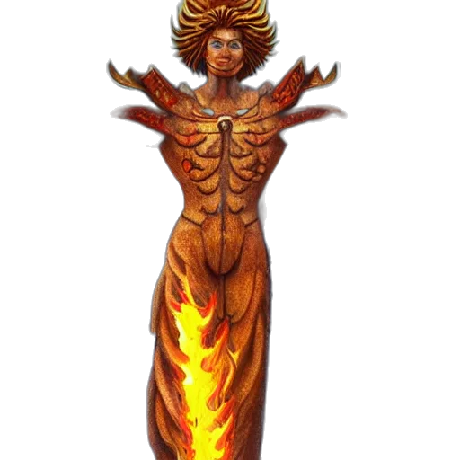 dress, staff, concept art, fantasy art transparent PNG cut-out