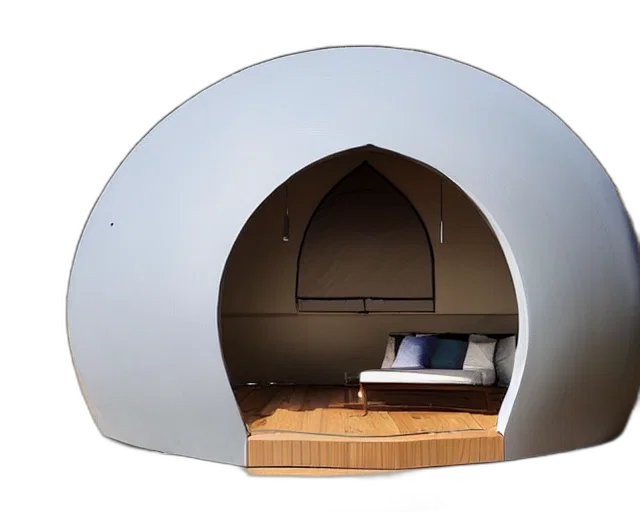 furniture, umbrella, 3d render, modular, bikini, dome, house transparent PNG cut-out