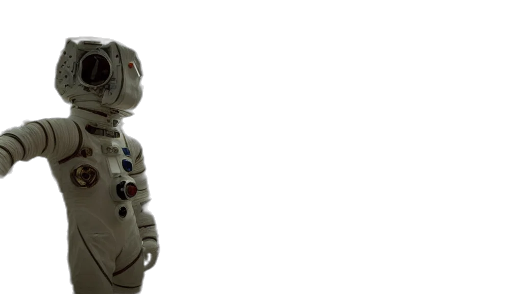 robot, 3d render, concept art, outer space transparent PNG cut-out
