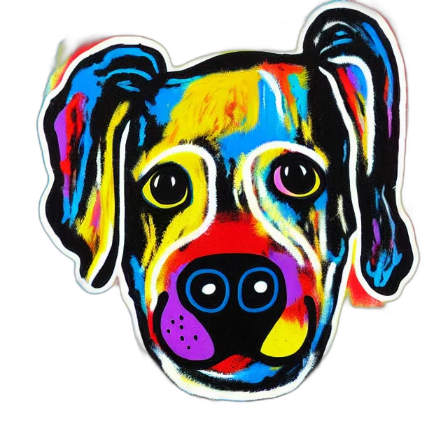 animal, face, mask, watercolor transparent PNG cut-out