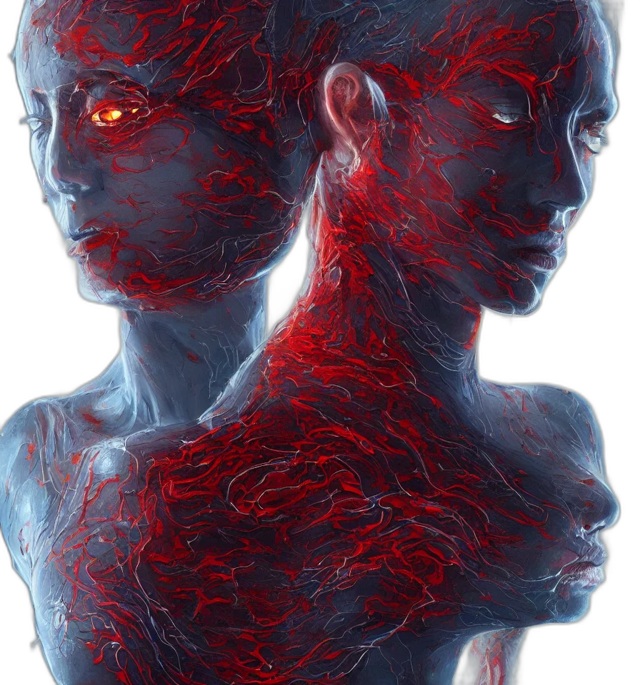mask, face, robot, hair transparent PNG cut-out