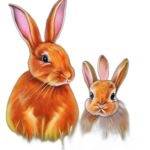 animal, watercolor, photorealistic, oil painting transparent PNG cut-out