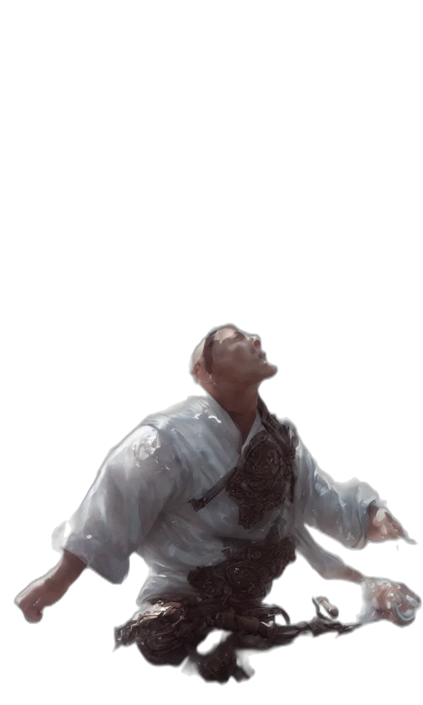 face, staff, sword, creature transparent PNG cut-out