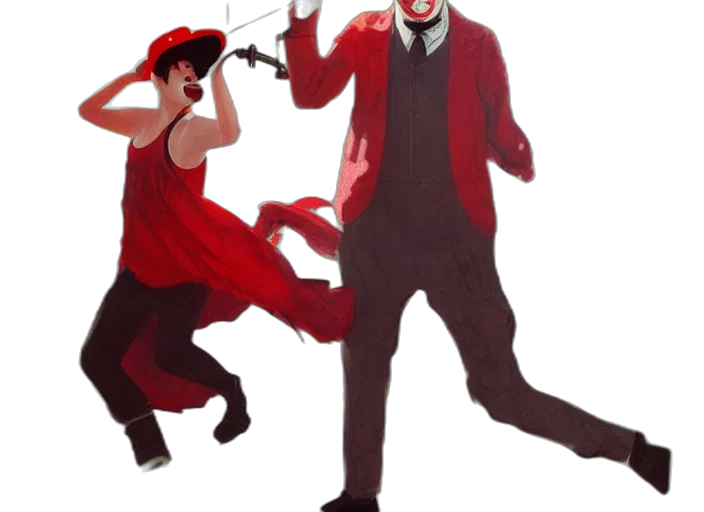 staff, mask, umbrella, hat transparent PNG cut-out