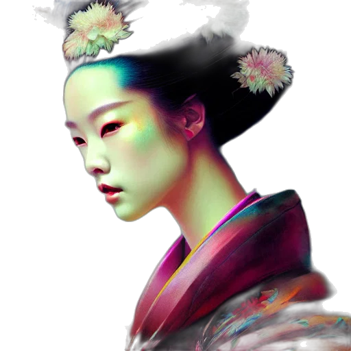 face, mask, crown, flower, photorealistic, fantasy art, oil painting, concept art transparent PNG cut-out