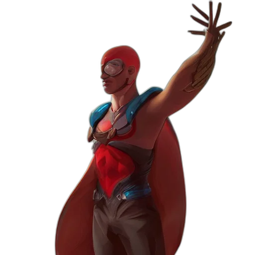 staff, concept art, comic book art, 3d render, fantasy art, red, character, concept transparent PNG cut-out