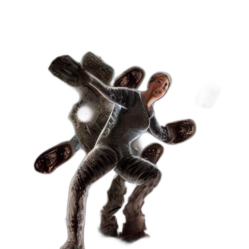 robot, weapon, staff, jacket transparent PNG cut-out