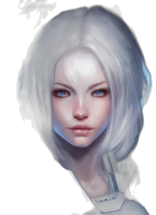 face, mask, robot, hair transparent PNG cut-out