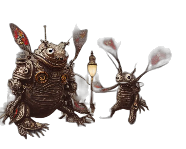robot, creature, concept art, fantasy art transparent PNG cut-out