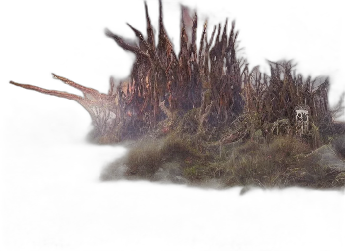 hair, dragon, creature, staff transparent PNG cut-out