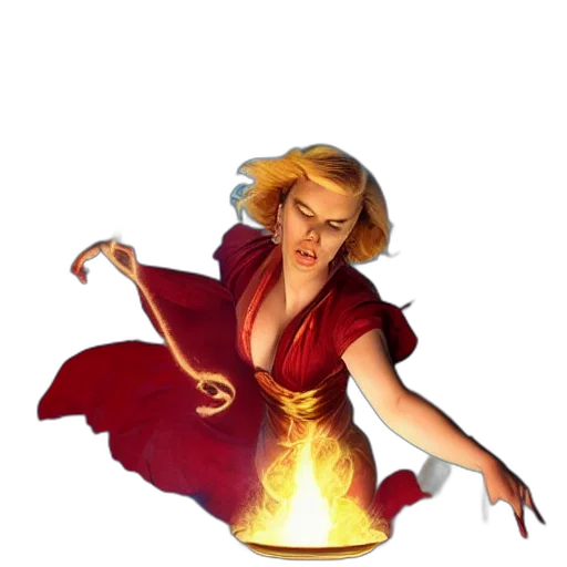 staff, dress, jewelry, concept art, fantasy art, comic book art, pixel art, fire transparent PNG cut-out