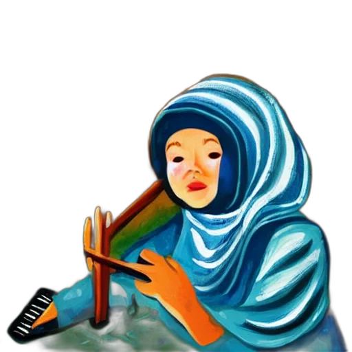 face, staff, jewelry, mask, oil painting, pixel art, fantasy art, concept art transparent PNG cut-out
