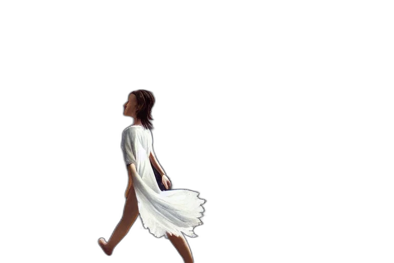 dress, shoes, creature, concept art transparent PNG cut-out