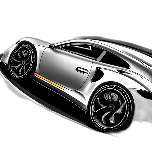 car, photorealistic, concept art, 3d render transparent PNG cut-out