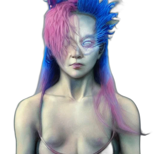 hair, mask, creature, crown transparent PNG cut-out