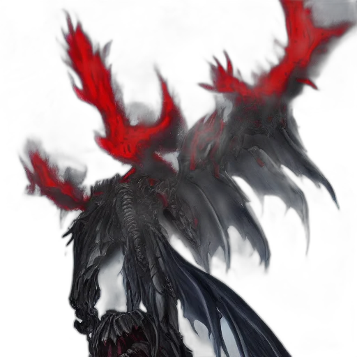 dragon, mask, creature, crown, fantasy art, concept art, comic book art, watercolor transparent PNG cut-out