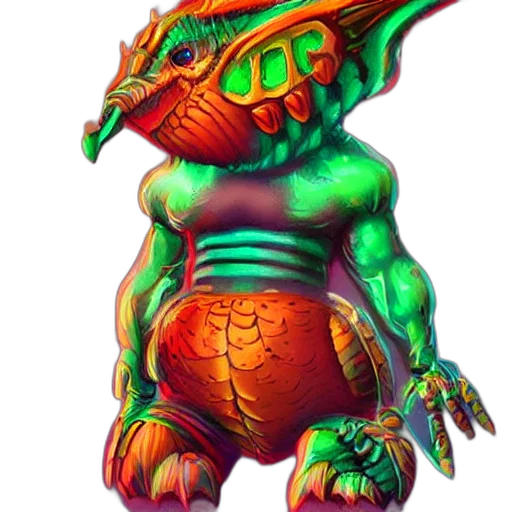 dragon, creature, staff, animal transparent PNG cut-out