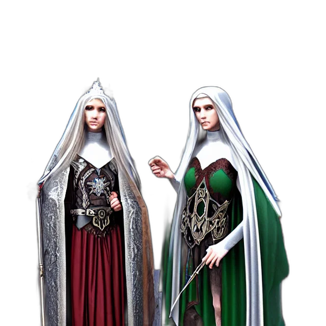 concept art, 3d render, fantasy art, pixel art, elf, queen, ice, gothic transparent PNG cut-out