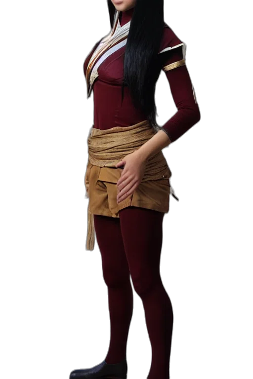 staff, dress, concept art, 3d render transparent PNG cut-out