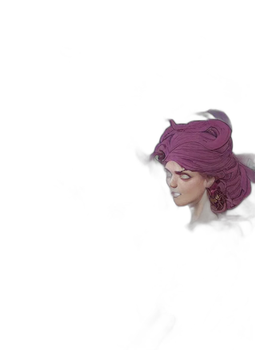 hat, mask, face, crown, concept art, 3d render, photorealistic, watercolor transparent PNG cut-out