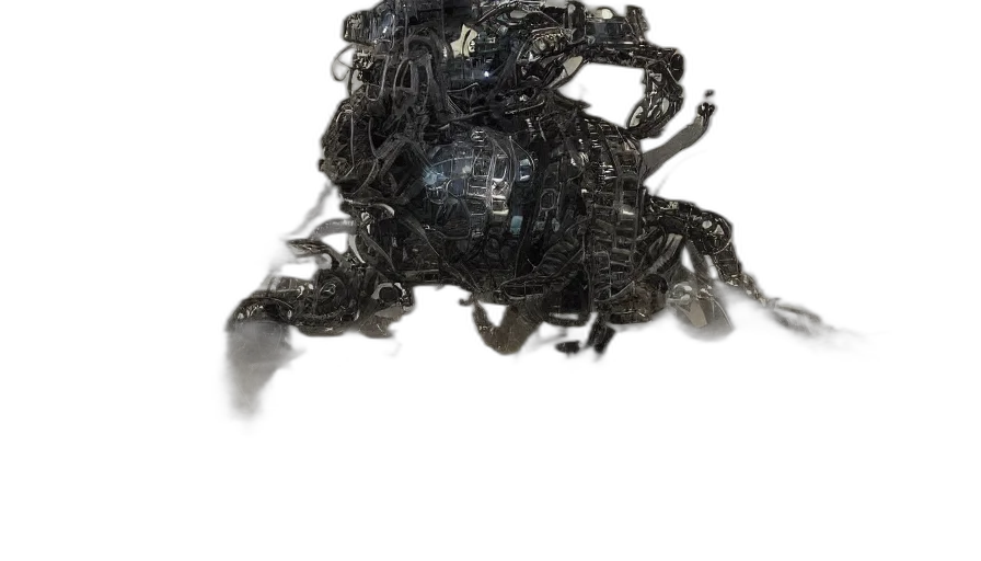 crown, hair, robot, mask transparent PNG cut-out