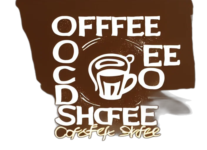 3d render, coffee, shop, logo, disgusting, dog transparent PNG cut-out