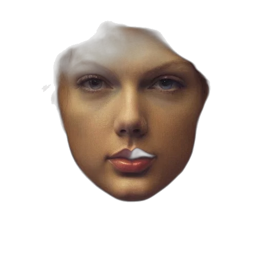 face, mask, creature, hat, photorealistic, 3d render, concept art, vaporwave transparent PNG cut-out