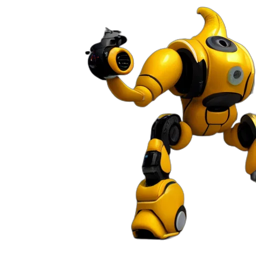 robot, weapon, animal, 3d render transparent PNG cut-out