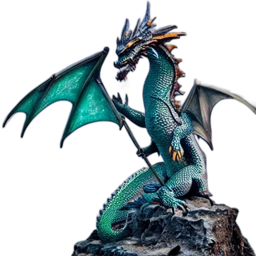 dragon, fantasy art, 3d render, concept art transparent PNG cut-out