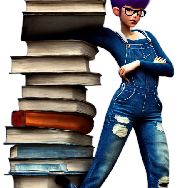 jacket, staff, 3d render, concept art, comic book art, cartoon, full, body transparent PNG cut-out