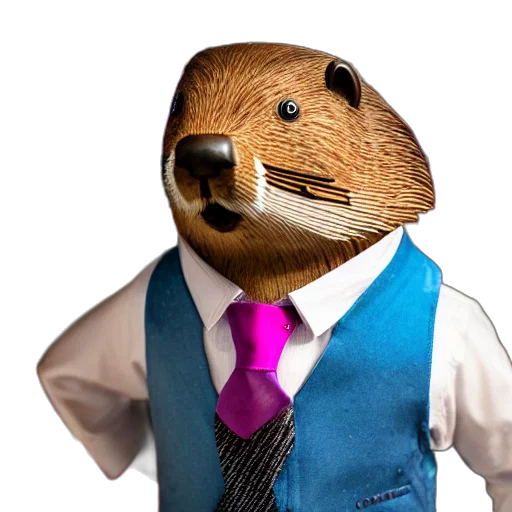 animal, staff, 3d render, photorealistic transparent PNG cut-out