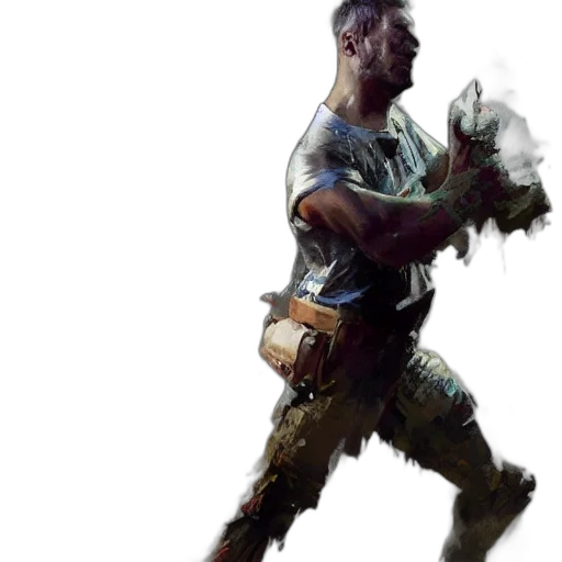 weapon, concept art, fantasy art, photorealistic, 3d render, people, their, lingue transparent PNG cut-out