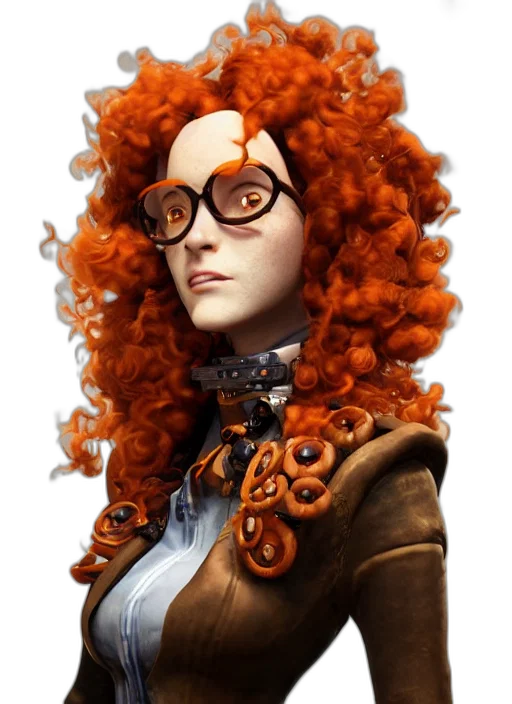 hair, staff, face, crown transparent PNG cut-out