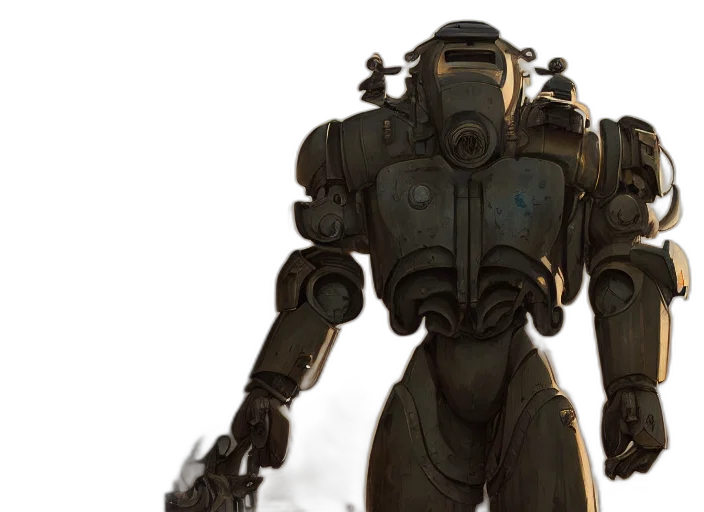robot, concept art, 3d render, cyberpunk, earth tones, highly, detailed, power transparent PNG cut-out