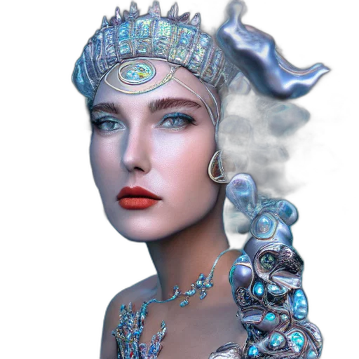 crown, jewelry, hat, mask, fantasy art, 3d render, photorealistic, concept art transparent PNG cut-out