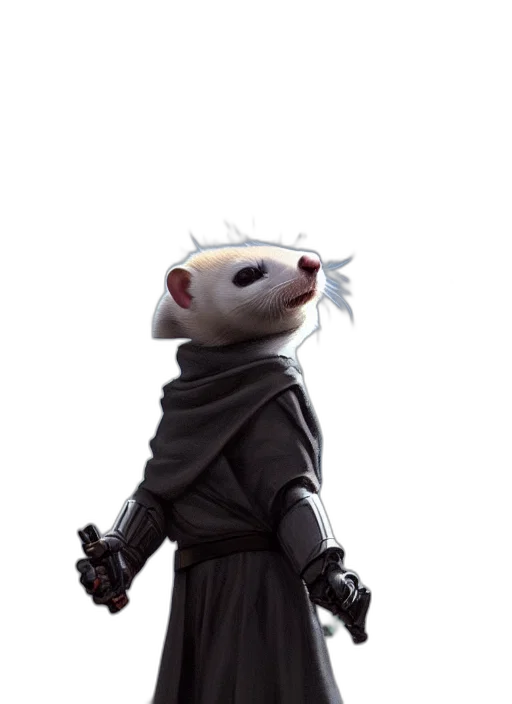 staff, jacket, creature, animal transparent PNG cut-out