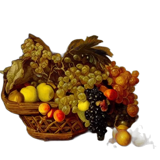 food, crown, 3d render, photorealistic transparent PNG cut-out