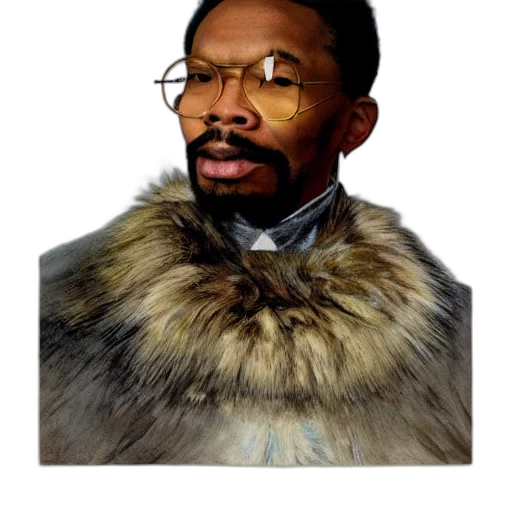 jacket, staff, face, animal transparent PNG cut-out