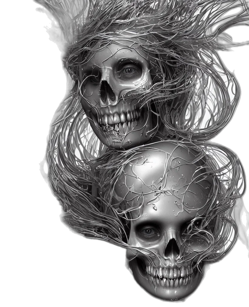 mask, hair, crown, jewelry transparent PNG cut-out