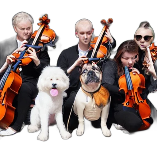 staff, orchestra, composed, dogs transparent PNG cut-out
